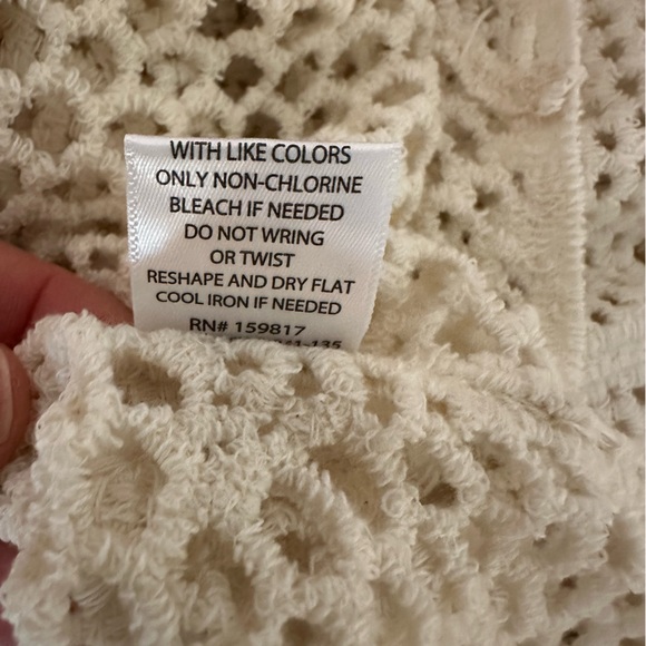 Altar’d State Swim Crocheted Natural Dress XS/S - Picture 7 of 8